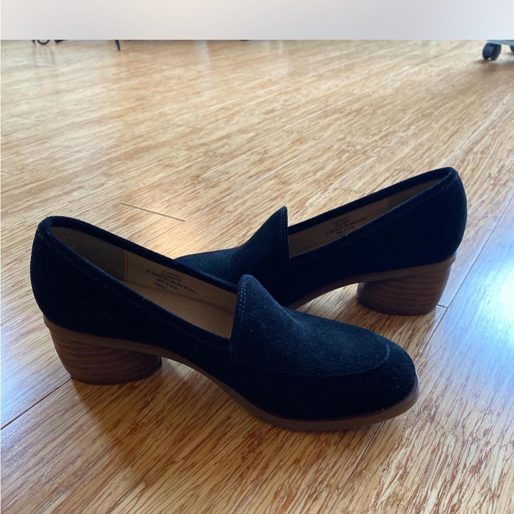 Sofft Suede Leather Black Women's Loafers
